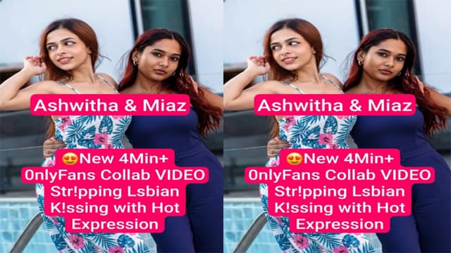 Ashwitha Miaz Strip – OnlyFans Lesbian Boobs MMS