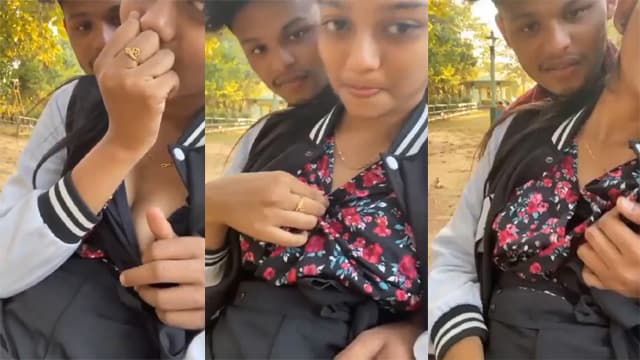 School Girl Outdoor Sweet – Boobs Play BF MMS
