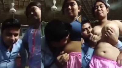 Horny Lecturer Sucking Office Girl Boobs