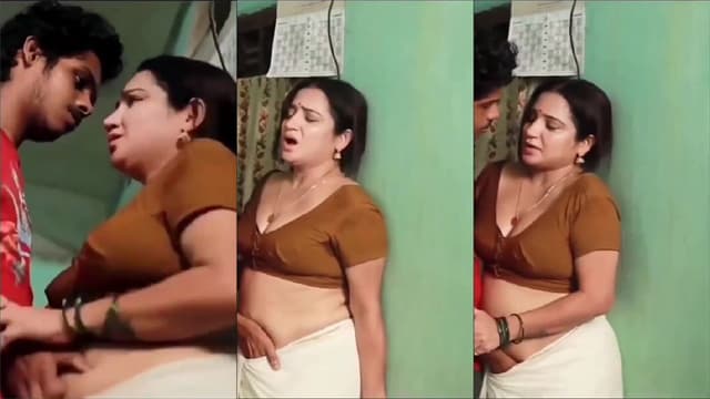 Desi Mature Mom Panties Inside Pussy Rubing With Her Son