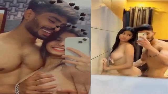 Indian Teen Couple Mirror Selfie Sex Video Free